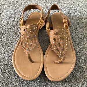 Embellished Flat Sandals